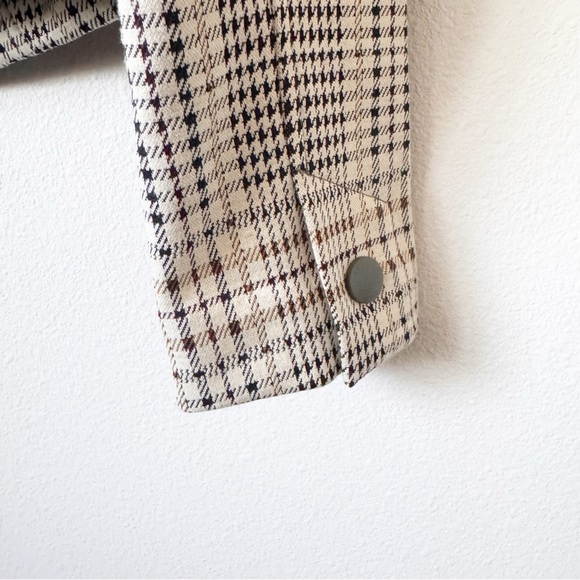 Cabi Travel Jacket #4498 Multi beige gold plaid - Picture 7 of 7